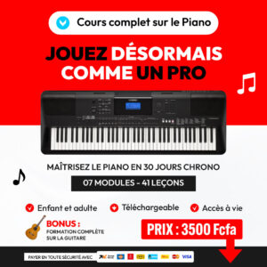 Pack de formation pour maîtriser  le Piano comme un pro