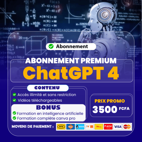 Abonnemement CHATGPT 4